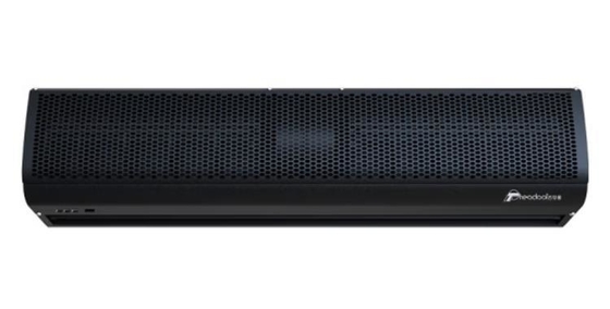Tirai Udara Hitam Kompak 0,9m sampai 2m dengan remote control 220-240V