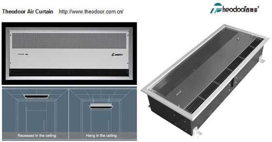 Penghalang Pemanasan Tirai Udara Termal Angin Langit-langit dengan Pendingin Fan atau Udara Pemanasan