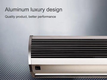 2025 Aluminium Perak Rumah Pintu Atas Air Tirai Dengan Cross Flow Fan