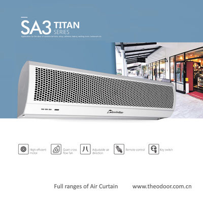 2025 Titan 3 Series Compact Commercial Air Curtain Untuk Pintu Atas Panjang 120cm