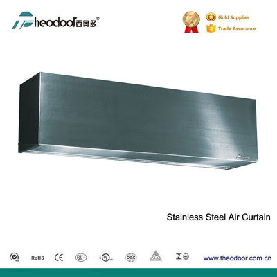 Tirai Udara Stainless Steel Industri Ringan Untuk Pembukaan Pintu Tinggi 4m