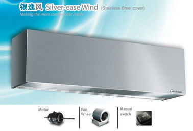 Safety Stainless Steel 48 Inch Commercial Air Curtain Untuk Pintu Sanitasi Toko Restoran