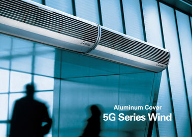 Aluminium Silver Overhead Door Commercial Air Curtains Dengan Low Noise Air Door Fan